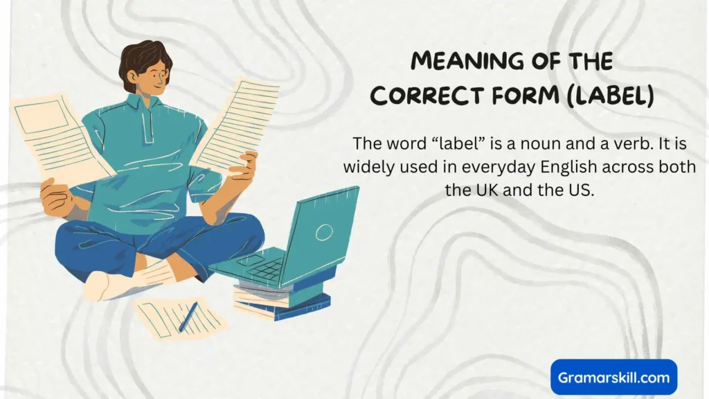 Meaning of the Correct Form (Label)