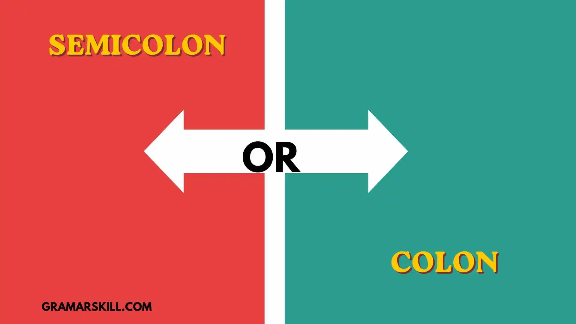 Semicolon or Colon