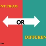 different from or than
