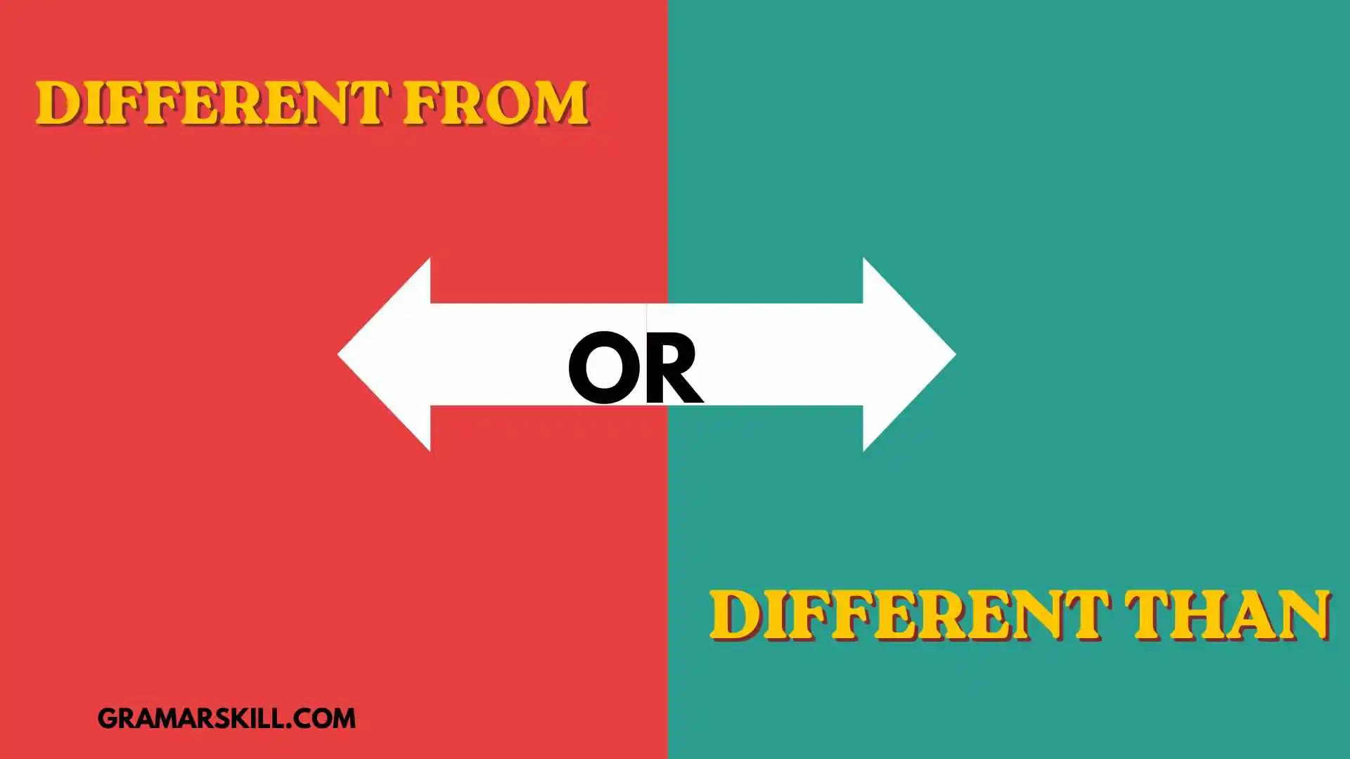 different from or than