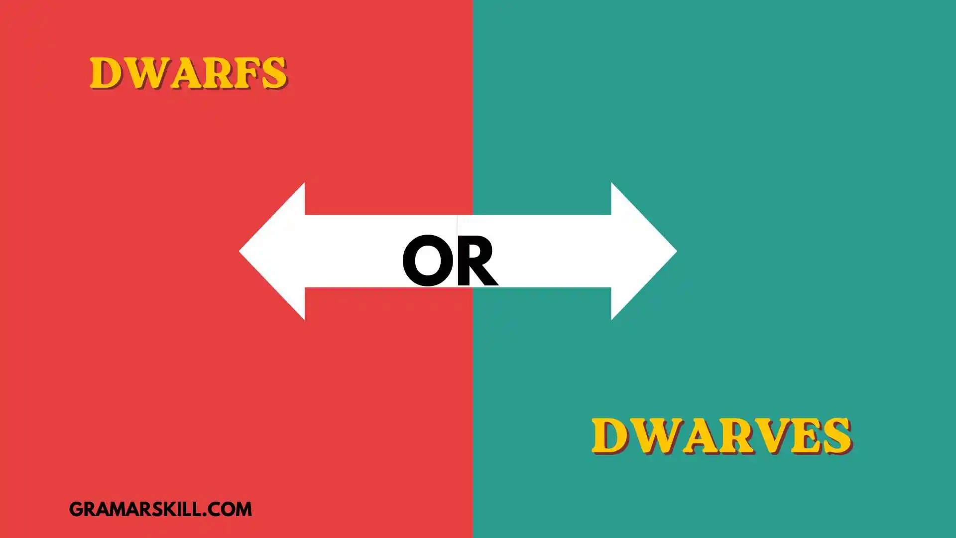 dwarfs or dwarves