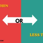 less then or less than