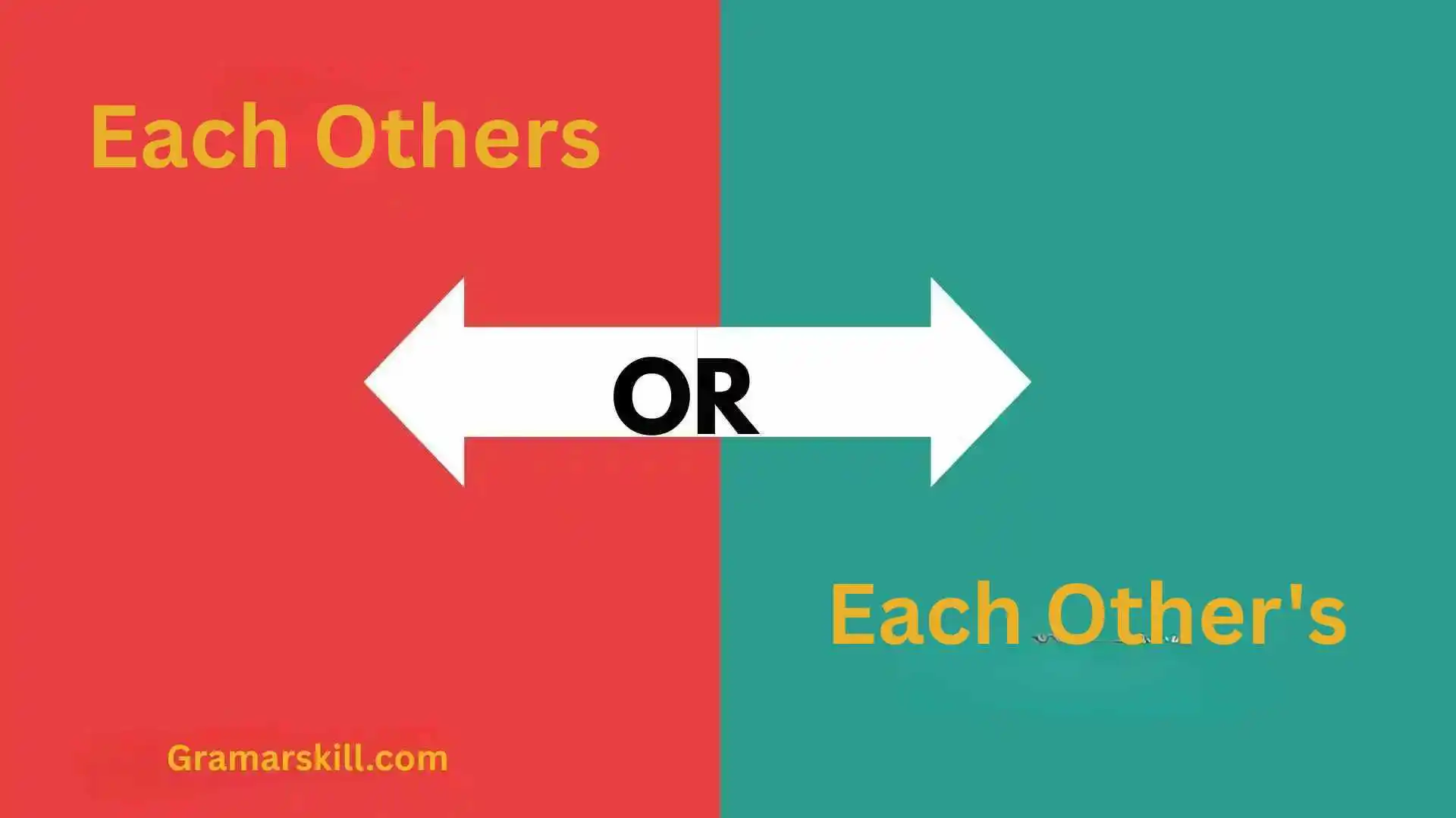 Each Others or Each Other's