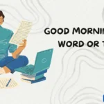 good morning one word or two