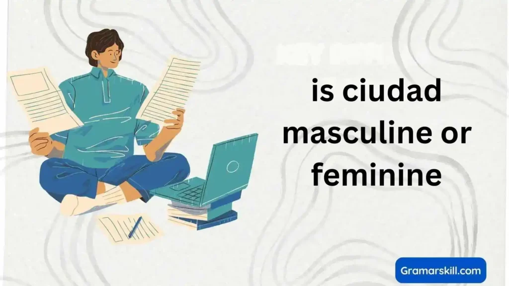 is ciudad masculine or feminine