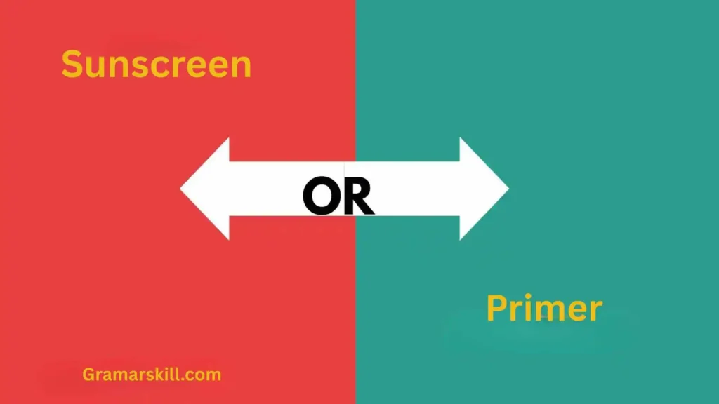 Sunscreen or Primer First
