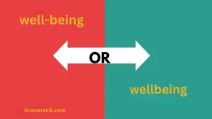 well-being or wellbeing